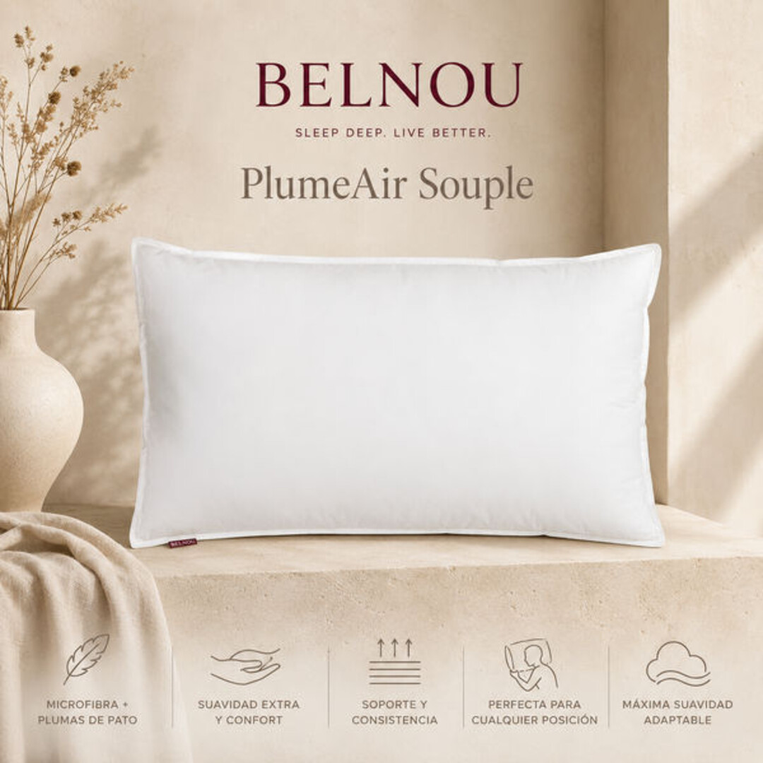 ALMOHADA/OREILLER PLUME AIR SOFT BELNOU (Confort Souple)