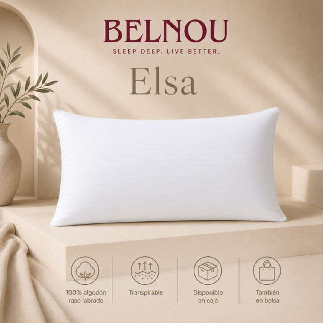 FUNDA DE ALMOHADA ELSA 100% ALG. BELNOU